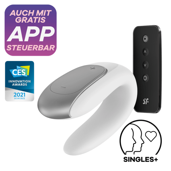 Satisfyer Double Fun Connect App, 9,5cm, mit Fernbedienung