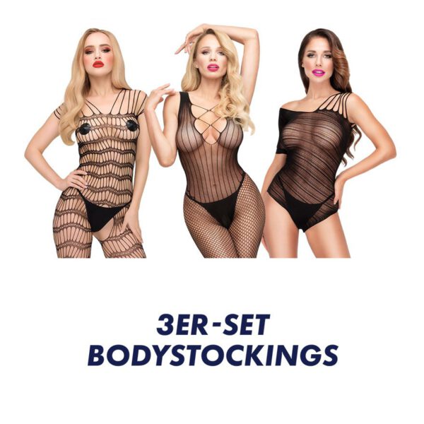 Verführerische Bodystockings, 3Stück