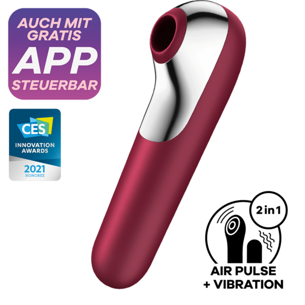 Satisfyer Dual Love Connect App, Vibrator + Druckwellentoy