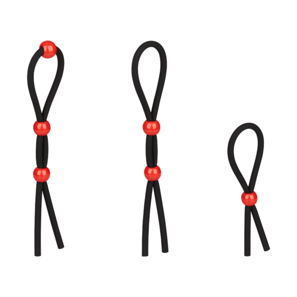 Größenverstellbares Penisring-Set, 3 Teile, 1 - 6,8 cm